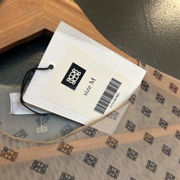 De Rococo M NWT completely sheer maxi Tan Sleeveless Dress - Picture 5 of 15